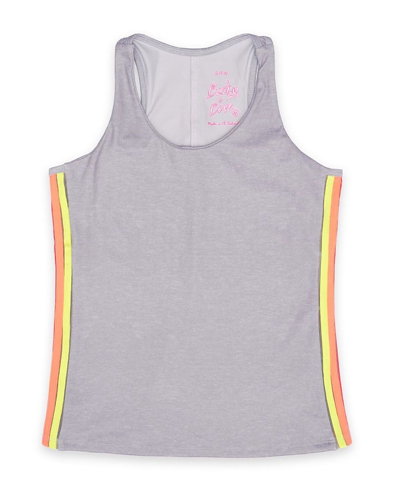 Lucky in Love Girls' Prisma Stripe Tank Top - Little Kid, Big Kid