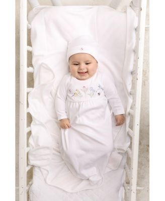  Unisex Vehicle Embroidered Cotton Gown with Hat