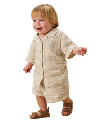 Unisex Striped Muslin Shorts - Baby