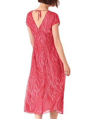 Petite Zebra Midi Dress