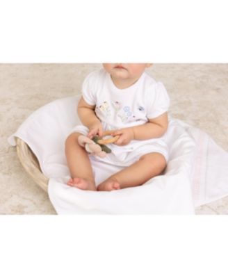 Girls' Garden Embroidered Cotton Shortall - Baby