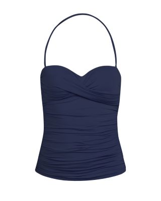 Island Goddess Twist Tankini Top &amp; Island Goddess Shirred Bikini Bottom