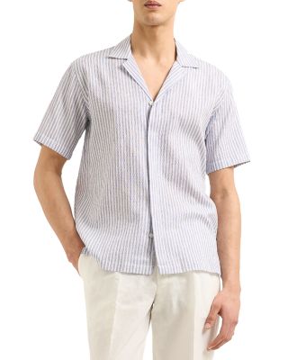 Maitan II Beach Stripe Seersucker Button Down Shirt