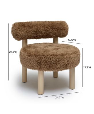 Carmel Faux Shearling Accent Chair
