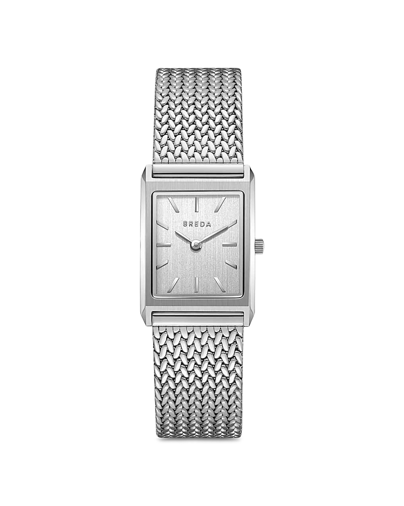 Breda Virgil Tethered Metal Watch In Silver And Metal, Men's At Urban Outfitters In Neutral