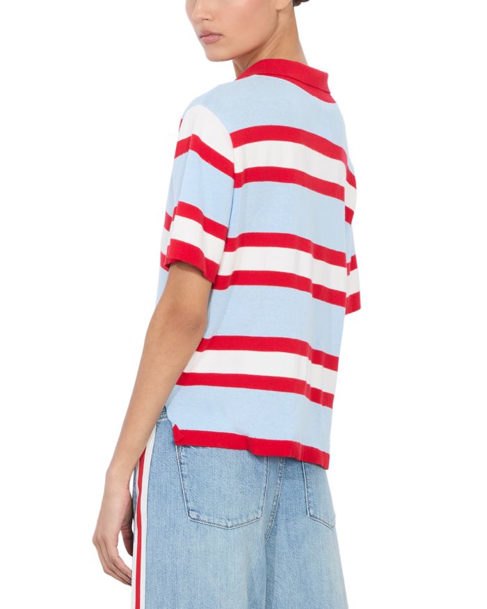 Tillie Short Sleeve Striped Polo