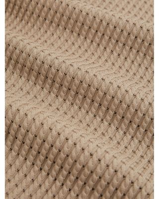 Twist Textured Open Collar Polo