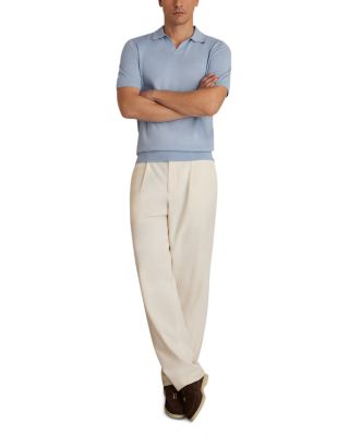 Duchie Merino Wool Open Collar Polo