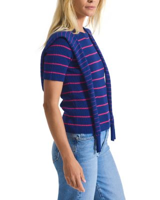 Twain Cotton Cashmere Short Sleeve Sweater