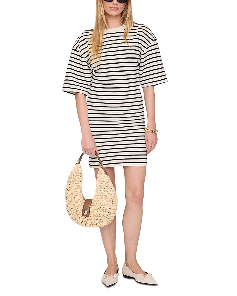 Anine Bing Mona Striped French Terry Dress