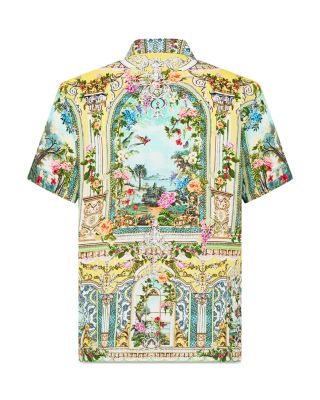 Printed Short Sleeve Camp Shirt