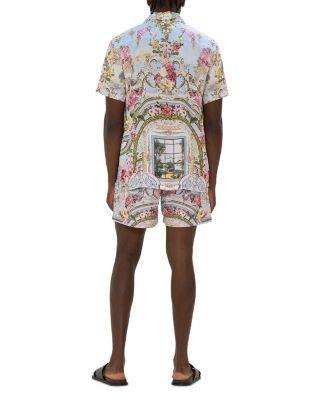 Printed Short Sleeve Camp Shirt