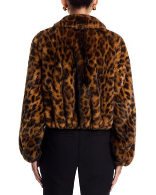 Esme Faux Fur Animal Print Jacket 