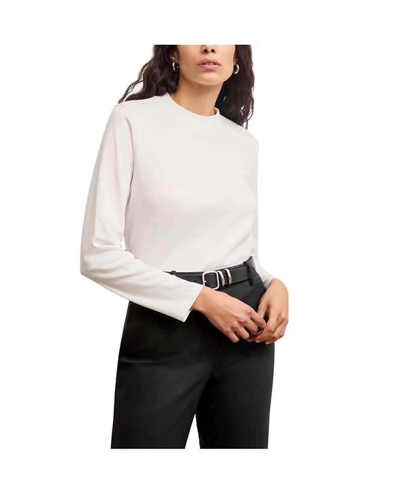 Shop M.m.lafleur M. M.lafleur Raquel Long-sleeve Tee - Organic Pima Cotton