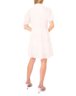 Bow Trim Lace Dress
