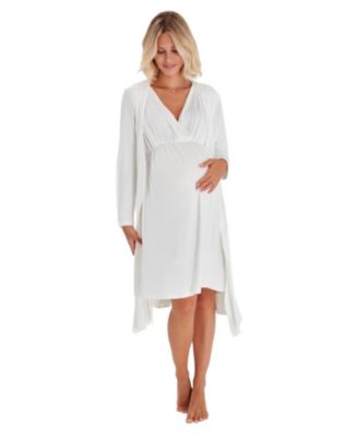 Sleep Well Maternity/Nursing Nightgown & Robe Set
