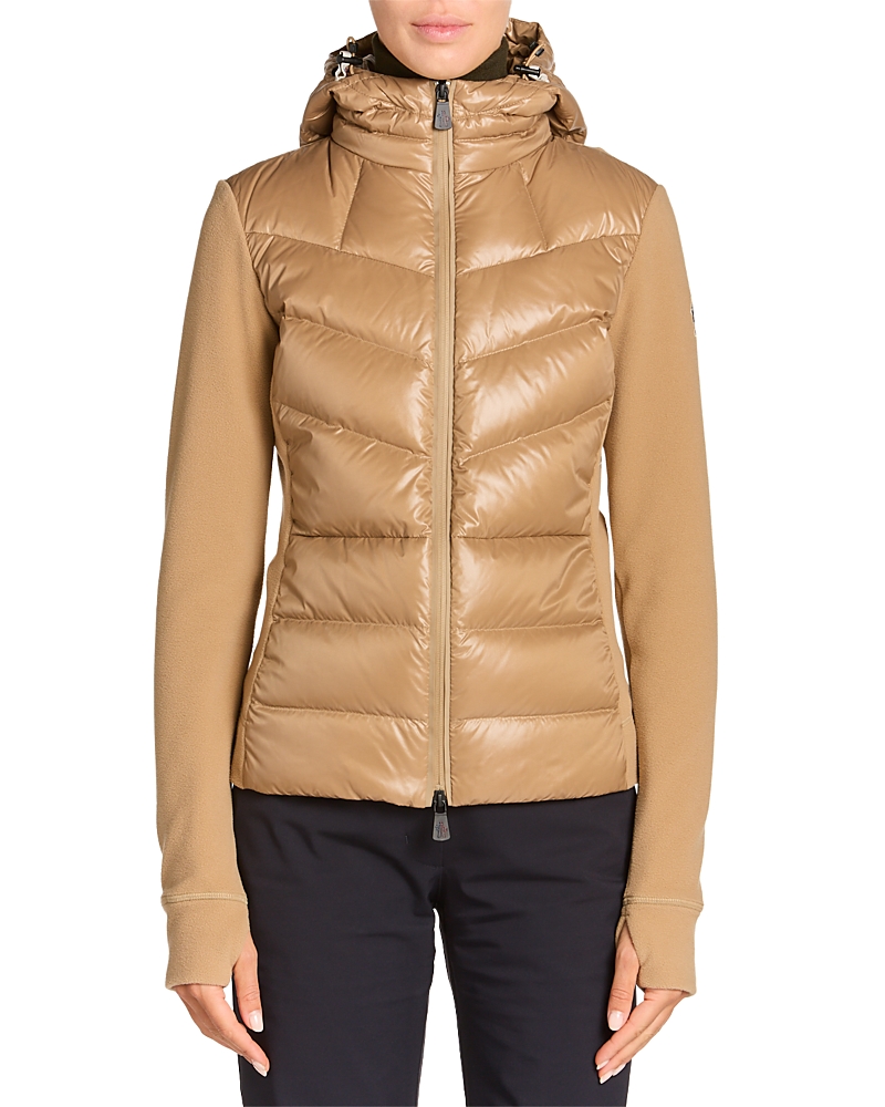 Moncler Grenoble Beige Polyester Fleece In Brown