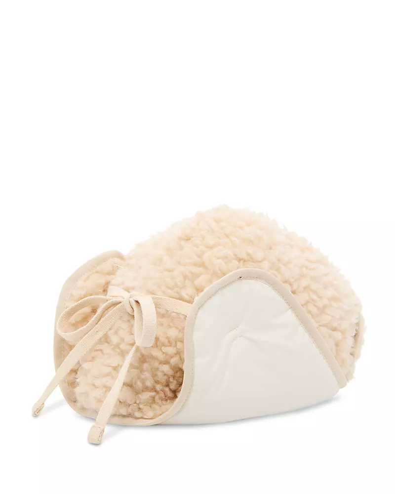 Moncler Aviator Teddy Fleece Hat