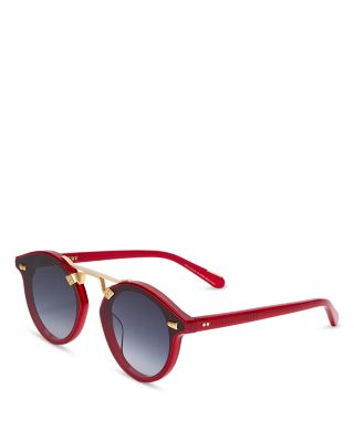 STL Nylon Geometric Sunglasses, 63mm
