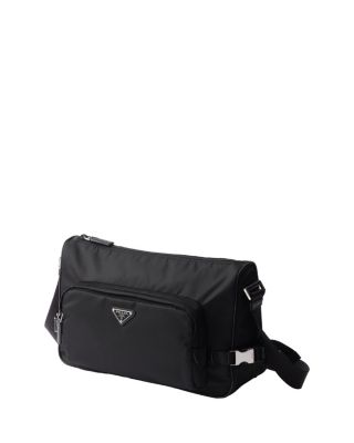 Large Re-Nylon and Saffiano Leather Shoulder Bag