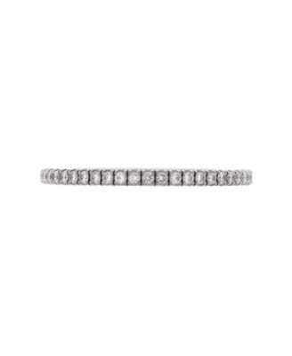 Pre-Owned Cartier - 1.5mm Etincelle de Cartier Eternity Wedding Band Ring 18K White Gold Diamonds