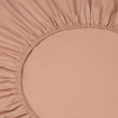 Washed Cotton Percale Fitted Sheet, King