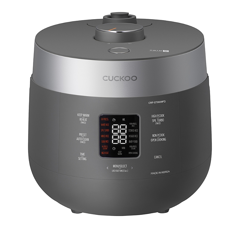 Cuckoo 6 Cup Hp Twin Pressure Rice Cooker In Gray