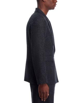 Pinstriped Peak Lapel Jacket and Trousers