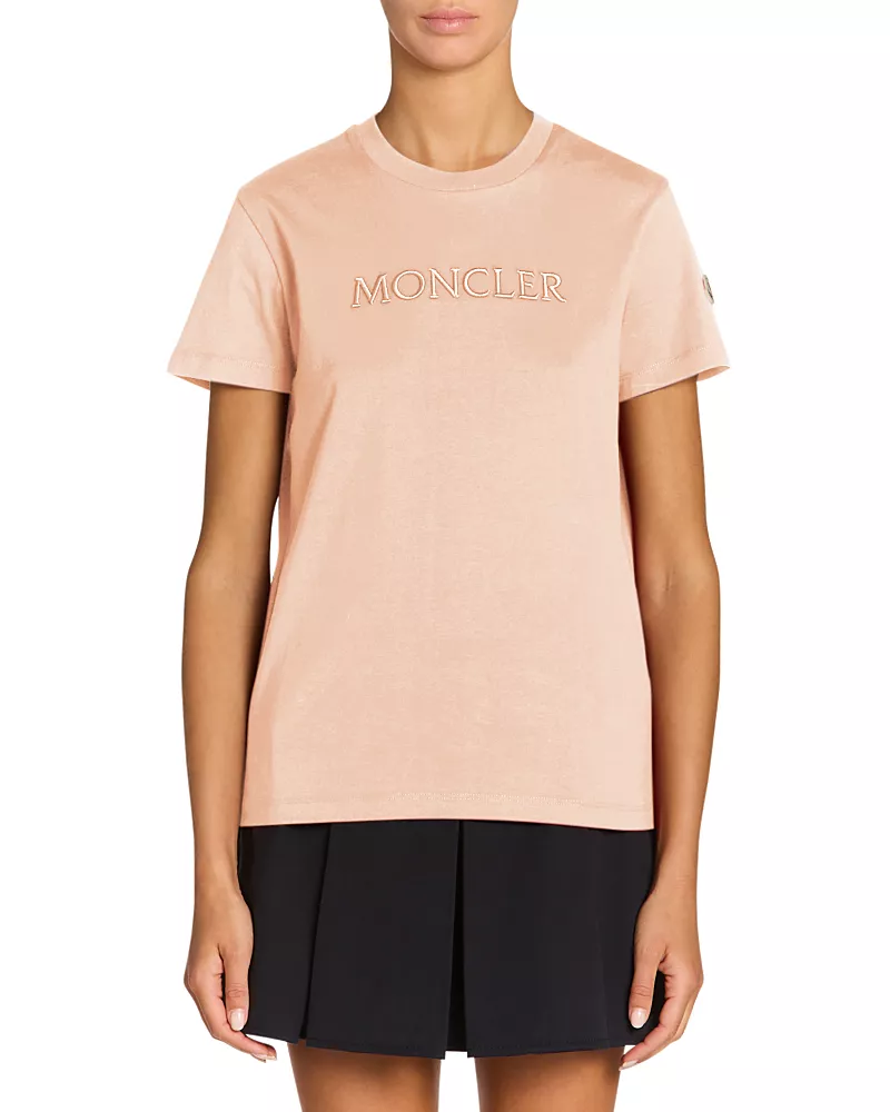 Moncler Embroidered Logo Tee