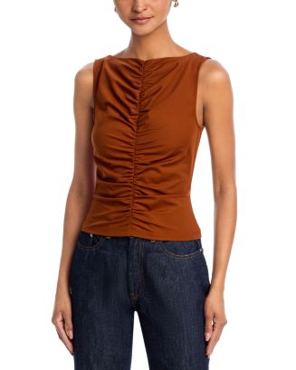 FRAME The Ruched Top | Bloomingdale's Women