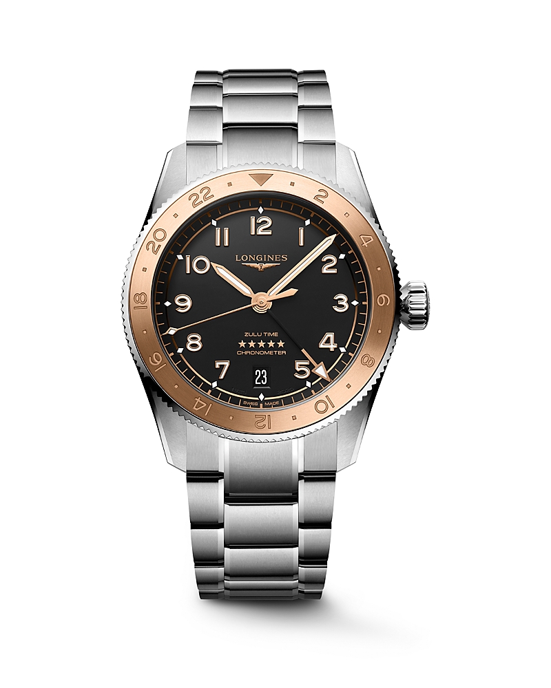 Longines Spirit Zulu Time 1925 Watch, 39mm In Metallic