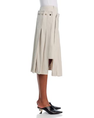 Double Layer Pleated Skirt