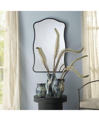  Aurora Wavy Iron Wall Mirror