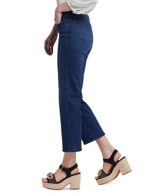 Marilyn Straight Ankle Jeans in Ibiza Blue