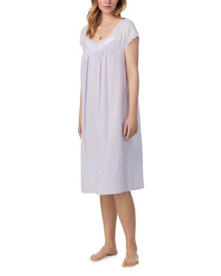 Floral Lace Trim Waltz Nightgown