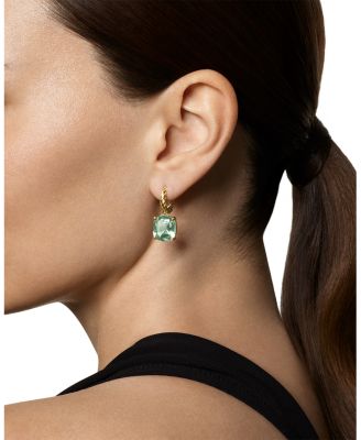 Marbella Drop Earrings in 18K Yellow Gold with Gemstone, 25mm