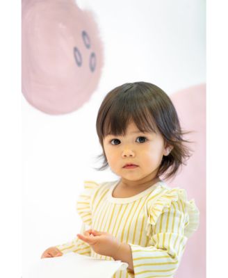 Unisex Long Sleeve Ruffle One Piece - Baby