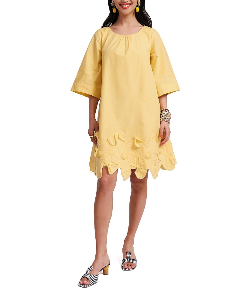 Frances Valentine Zennia Flower Hem Dress