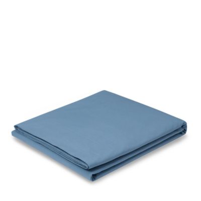Washed Cotton Percale Flat Sheet, King