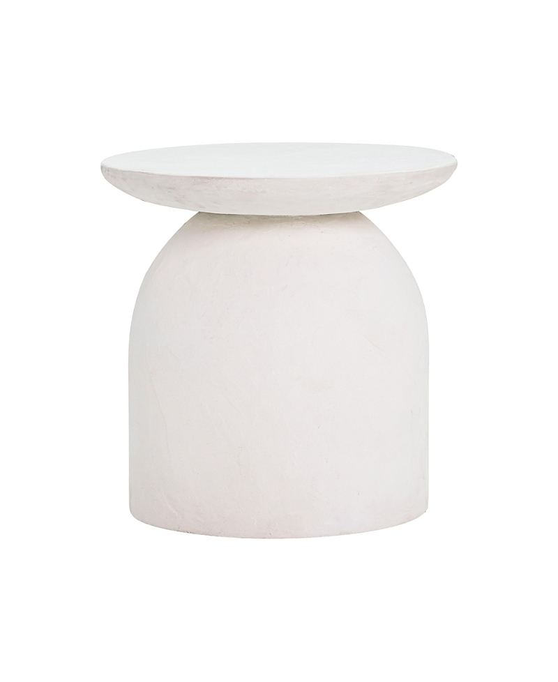 Tov Furniture Concrete Side Table In White