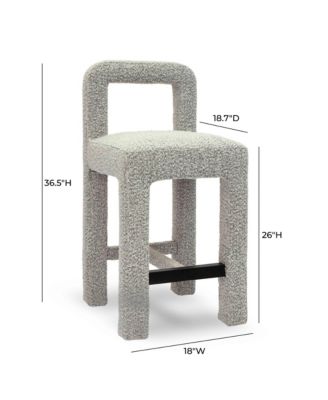 Hazel Boucle Counter Stool