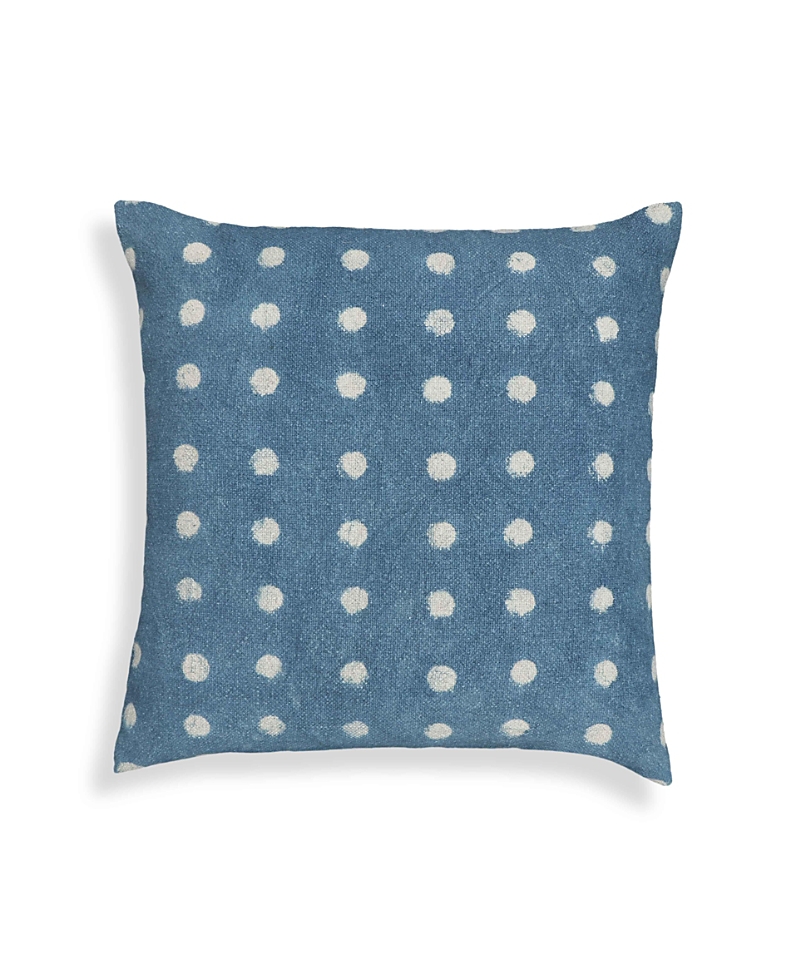 Tov Furniture Cotton 20 Inch Square Accent Pillow In Blue