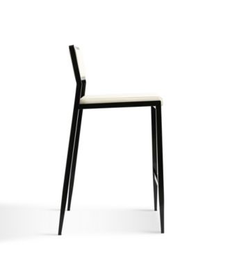 Gale Performance Faux Leather Stackable Stool, Set of 2