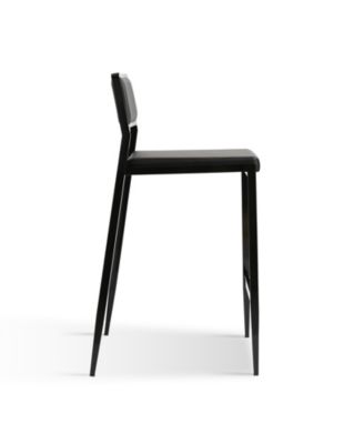 Gale Performance Faux Leather Stackable Stool, Set of 2