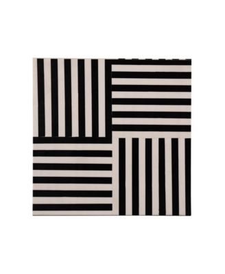  Cube Side Table in Black and White