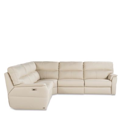 Grazia 5-Piece Power Reclining Leather Sectional