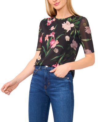 Ted Baker - Printed Mesh Top