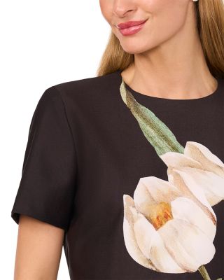 Short Sleeve Front Pleats Mini Dress