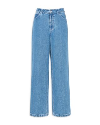 Relaxed Straight Leg Jeans in Denim