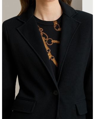 Cotton Blend Sweater Blazer